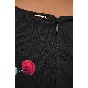TWINSET разкроена рокля от памук (261TT2591)