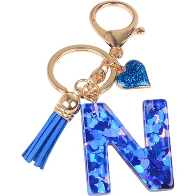 HARAHU Ключодържател Азбука - n / Тъмносиня kp37873 (37873)