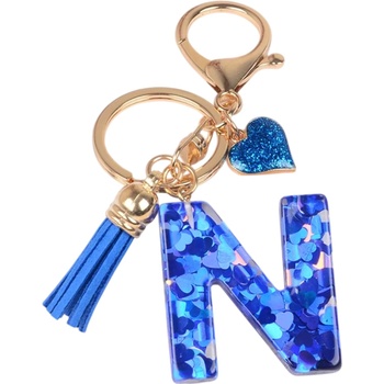 HARAHU Ключодържател Азбука - n / Тъмносиня kp37873 (37873)