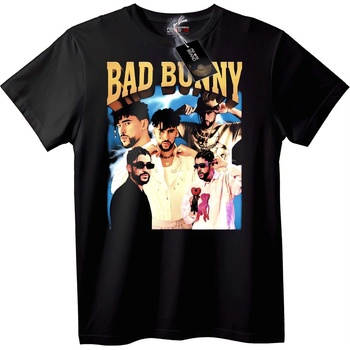 NOONEBRAND Тениска Официален Bad Bunny Колаж - M, Black