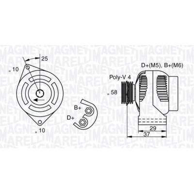generátor MAGNETI MARELLI 063341658010