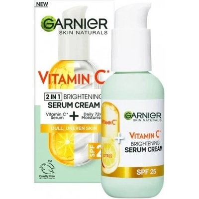 Garnier Skin Active Serum Cream - Озаряващ серум-крем SPF 25, 50мл