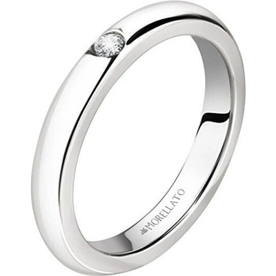 Morellato Oceľový prsteň s kryštálom Love Rings SNA46