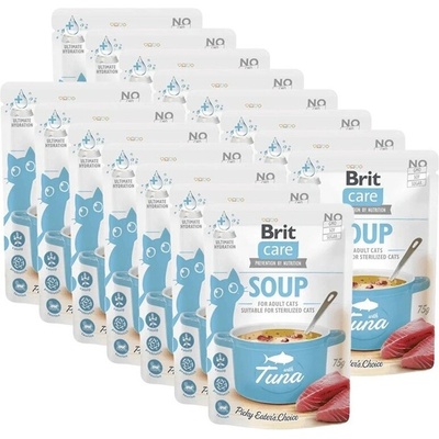Brit Care Cat Soup Tuna 15 x 75 g