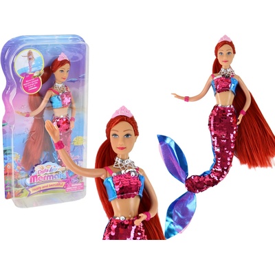 Toys Group morská panna s dlhými vlasmi bordová