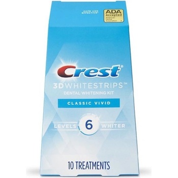 Procter & Gamble, Crest 3D Whitestrips Classic Vivid bieliace pásiky na zuby, 20 ks