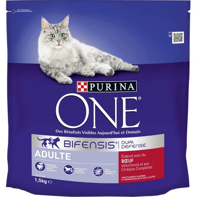 Purina One Adult Hovězí celozrnné 2 x 1,5 kg