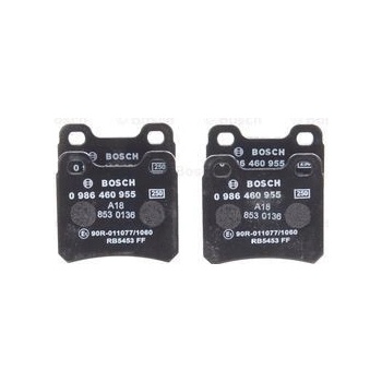 Sada brzdových platničiek kotúčovej brzdy BOSCH 0 986 460 955