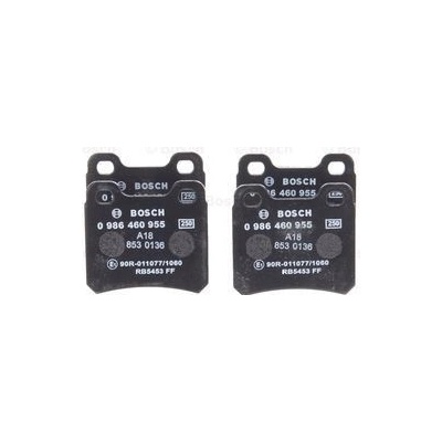 Sada brzdových platničiek kotúčovej brzdy BOSCH 0 986 460 955