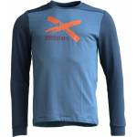 Zimtstern Мъжка фланелка с дълъг ръкав за колоездене Zimtstern Crewz Shirt L/S Fleece jumper - Blue Steel / French Navy (005-3987-0111)