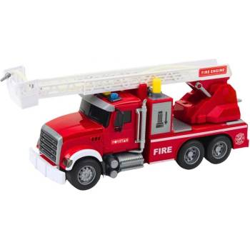 LEAN Toys Детска играчка Lean Toys - Пожарна с подвижна стълба, 30 cm (21443)
