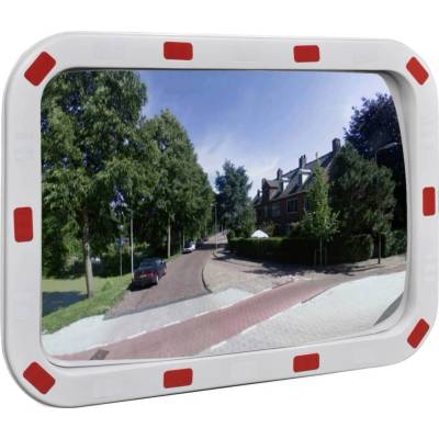 Dopravní Vypouklé Zrcadlo Obdélníkové S Odrazkami - 40 x 60 cm