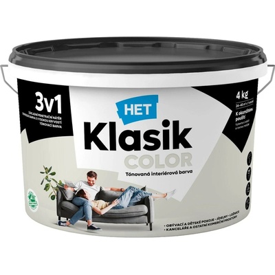 Het Klasik color 4kg 0107 šedý ledový