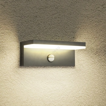 Brilagi Brilagi-LED Външно стенно осветително тяло със сензор TESSI LED/10W/230V, антрацит, IP54 (BG2474)