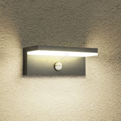 Brilagi Brilagi-LED Външно стенно осветително тяло със сензор TESSI LED/10W/230V, антрацит, IP54 (BG2474)