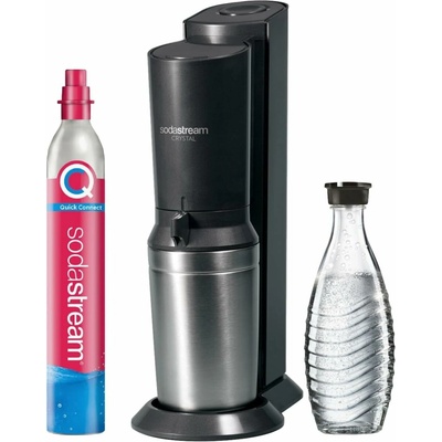 SodaStream Crystal 3.0 + sklenená fľaša 0.615 L + bombička