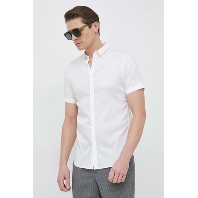 Armani Exchange pánska košeľa regular s klasickým golierom biela