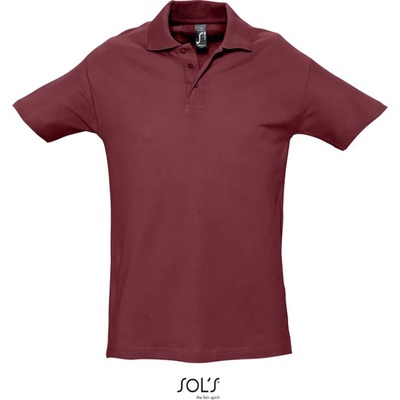 Sol´s Collection polokošile Spring II krátký rukáv COT-25136237001 burgundy