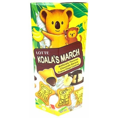 Lotte KOALAS Lotte Шоколадови банани с вкус на банан 37 г