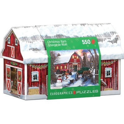 EUROGRAPHICS - Puzzle Metal box - Holiday Farm 550 TIN - 550 piese