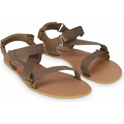 Be Lenka kožené barefoot sandále Flexi oliva