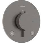 Hansgrohe Ecostat Comfort S - Термостатичен смесител за вграждане, за 2 уреда, матиран черен хром 33715340 (33715340)