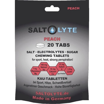 SALTOLYTE 20 дъвчащи таблетки със сол и електролити - Peach