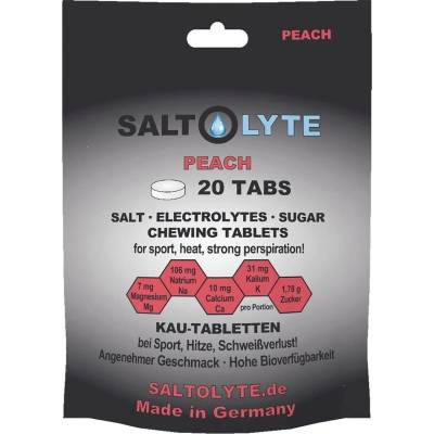 SALTOLYTE 20 дъвчащи таблетки със сол и електролити - Peach