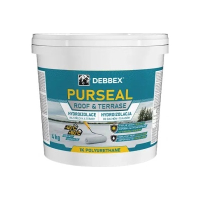 DEBBEX Hydroizolace na střechy a terasy PURSEAL, 13kg