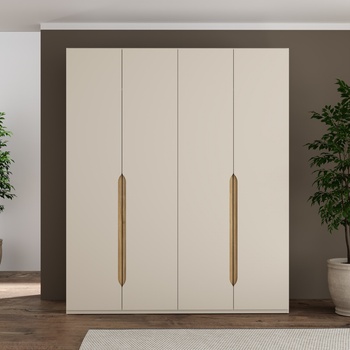 Forte Гардероб six 177см, пясъчно бежово (edws943-m902)