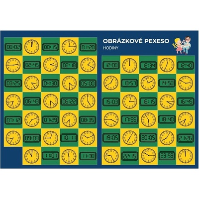 Pexeso: Matematika Hodiny Staněk Martin PhDr. Mgr.