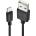 Lindy Кабел Lindy 31320, от USB A(м) към Lightning(м), 1m, черен (31320)