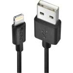 Lindy Кабел Lindy 31320, от USB A(м) към Lightning(м), 1m, черен (31320)