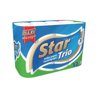 Ooops Star Trio 3-vrstvový 32 ks