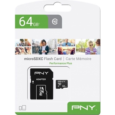 PNY MicroSDXC Class 10 64 GB P-SDU64G10PPL-GE