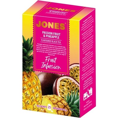 JONES Black Passionfruit & Pineapple přebal 25 x 2 g