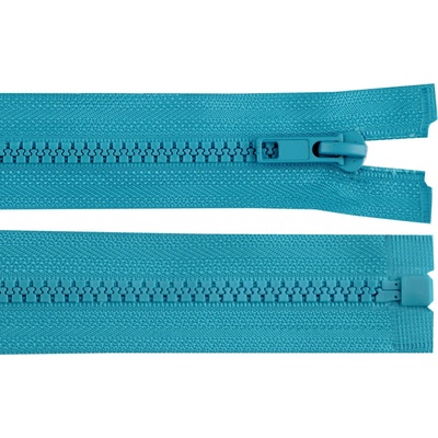 Prima-obchod Kostěný zip No 5 délka 80 cm bundový, barva 207 modrá tyrkys