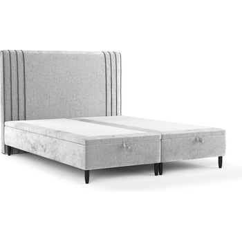 Maison de Reve Сиво тапицирано двойно легло с място за съхранение 140x200 cm Musca - Maison de Rêve (MUSCA140_MDR_B5_LOT06_M0_NF_T0_L32)