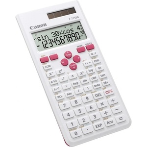 Canon Калкулатор Canon F-715SG, 12 разряден дисплей, научен, 250 функции, корен квадратен, сума, процент, данъчни изчисления, памет, тригонометрични, параболични и хиперболични, автоматично изключване, бял  Калкулатори