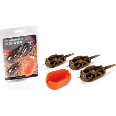 Set krmítek Filfishing Filex Method Feeder 40,50,60 g + Formička