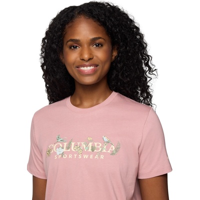 Columbia Dámske tričko Boundless Beauty™ Logo Short sleeve Tee ružová žltá