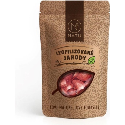 Natu Lyofilizované jahody plátky 45 g