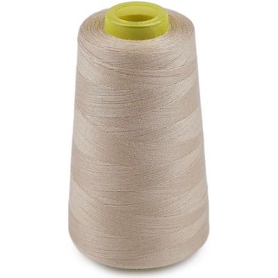 Polyesterové nitě pro overlocky i klasické šití návin 3000 yards PES 40S/2 Varianta: 7 (505) béžová světlá, Balení: 1 ks