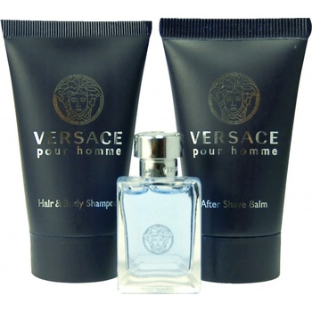 Versace Pour Homme EDT 5 ml + sprchový gel 25 ml + balzám po holení 25 ml dárková sada