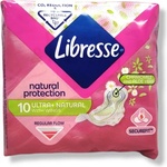 Libresse дамски превръзки, Ultra+Natural, Лайка и Алое вера, 10 броя
