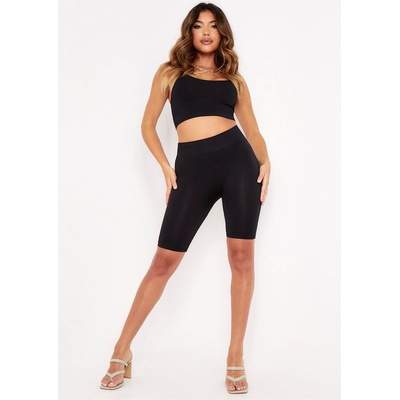 Missy Empire Къси панталони Missy Empire Ribbed Seamless Cycling Shorts - Black