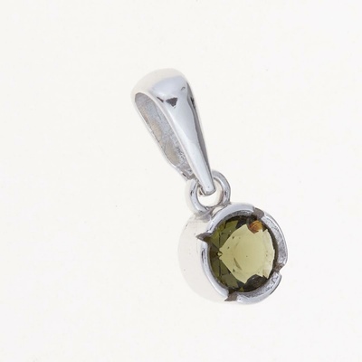 My Moldavite Stříbrný přívěsek s vltavínem