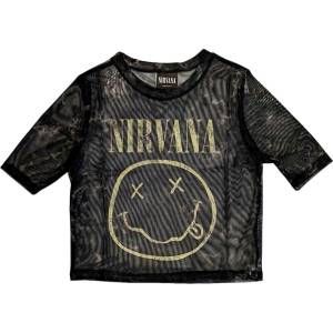 Nirvana Yellow Happy Face Black M Дамски Риза (NIRVMCT81LB02)