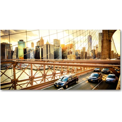 Foto obraz sklenený horizontálny Brooklynský most 100x50 cm