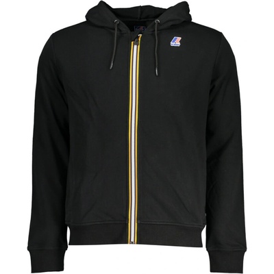 K WAY Perfektná Pánska Mikina na zips Čierna